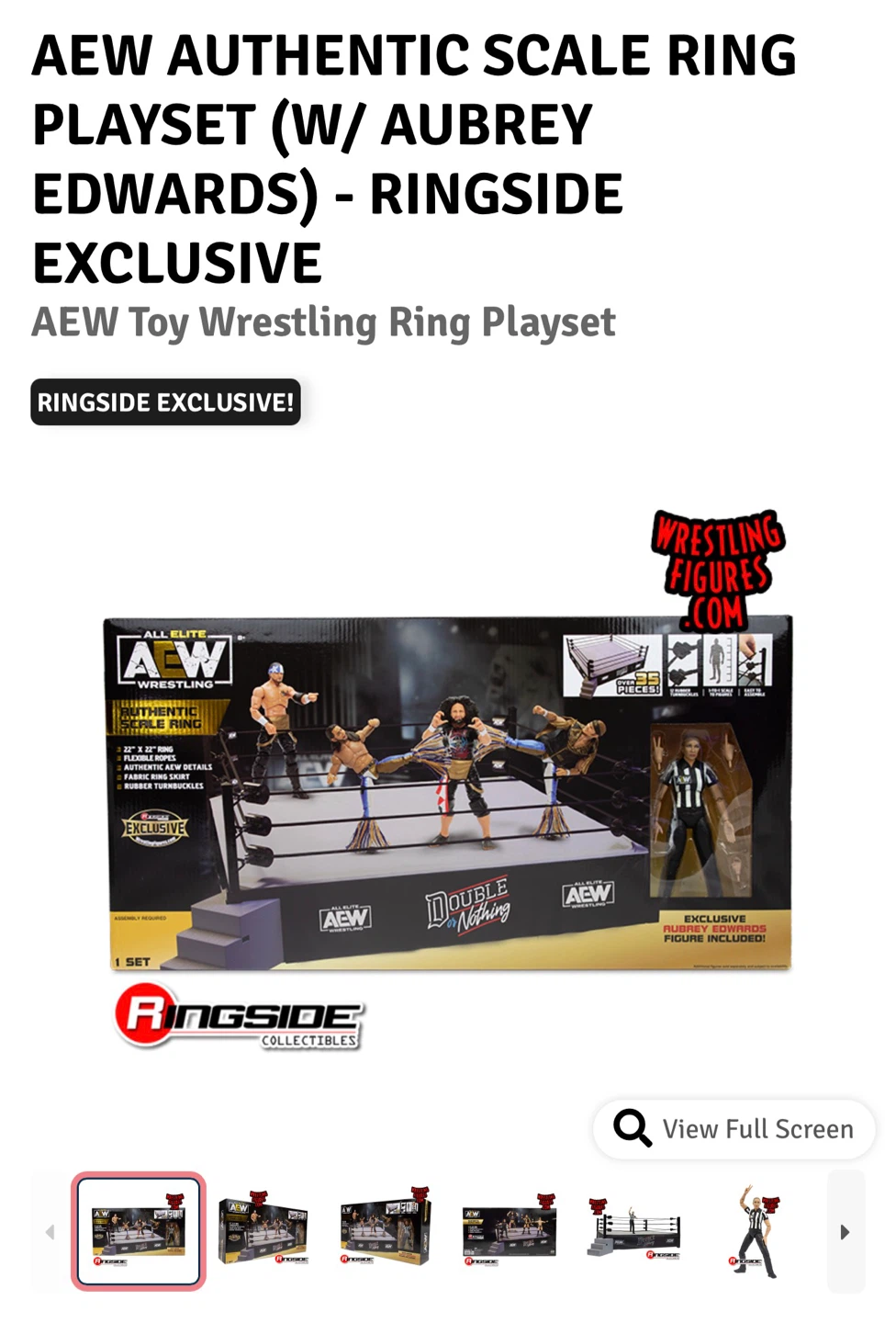 AEW large playset (Unrivaled figure Authentic Scale Ring) - photo 4
