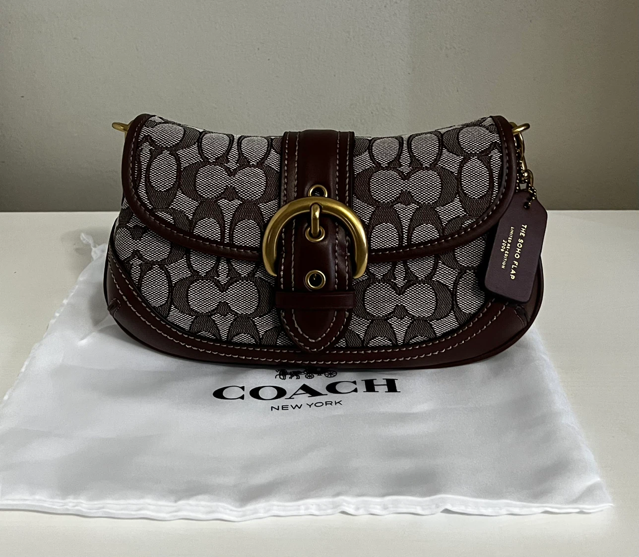 Coach Soho Flap Signature Canvas Handbag