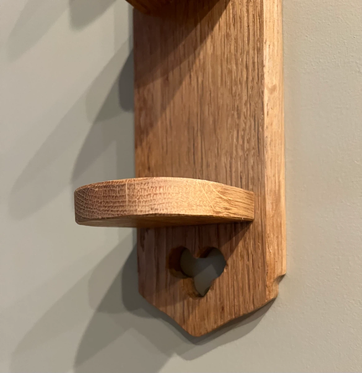 Solid White Oak Vertical Display Shelf/Rack - photo 4