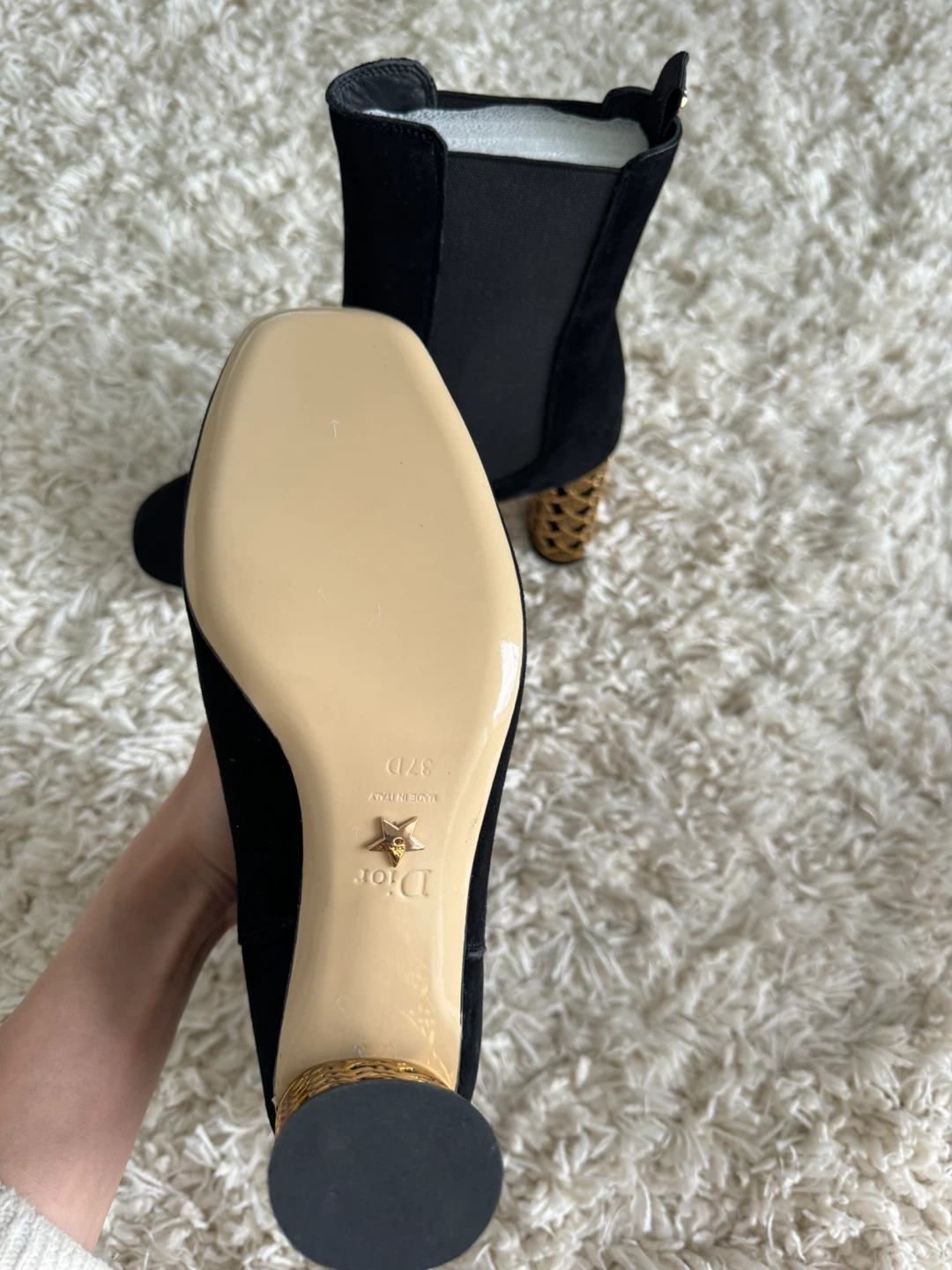 Black Suede Ankle Boots Size - photo 3