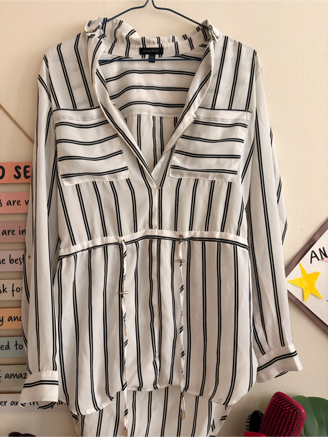 Dynamite striped blouse