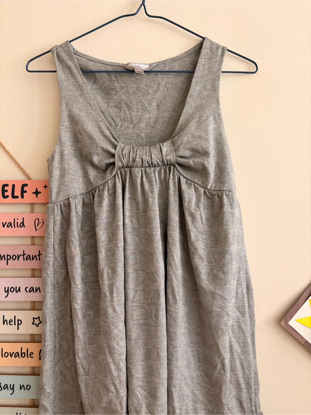 GARAGE Grey Sleeveless Top - S/P