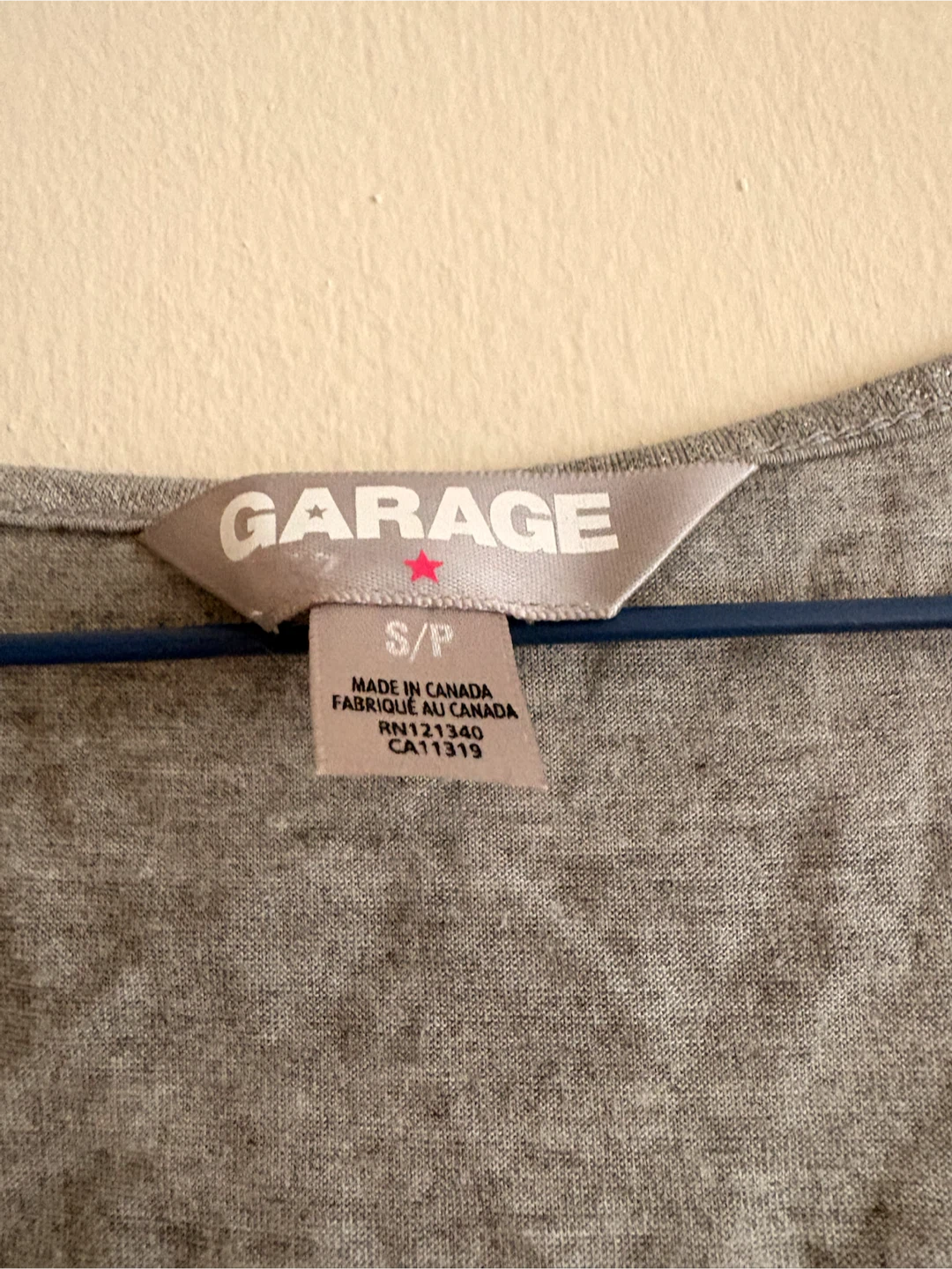 GARAGE Grey Sleeveless Top - S/P - photo 3