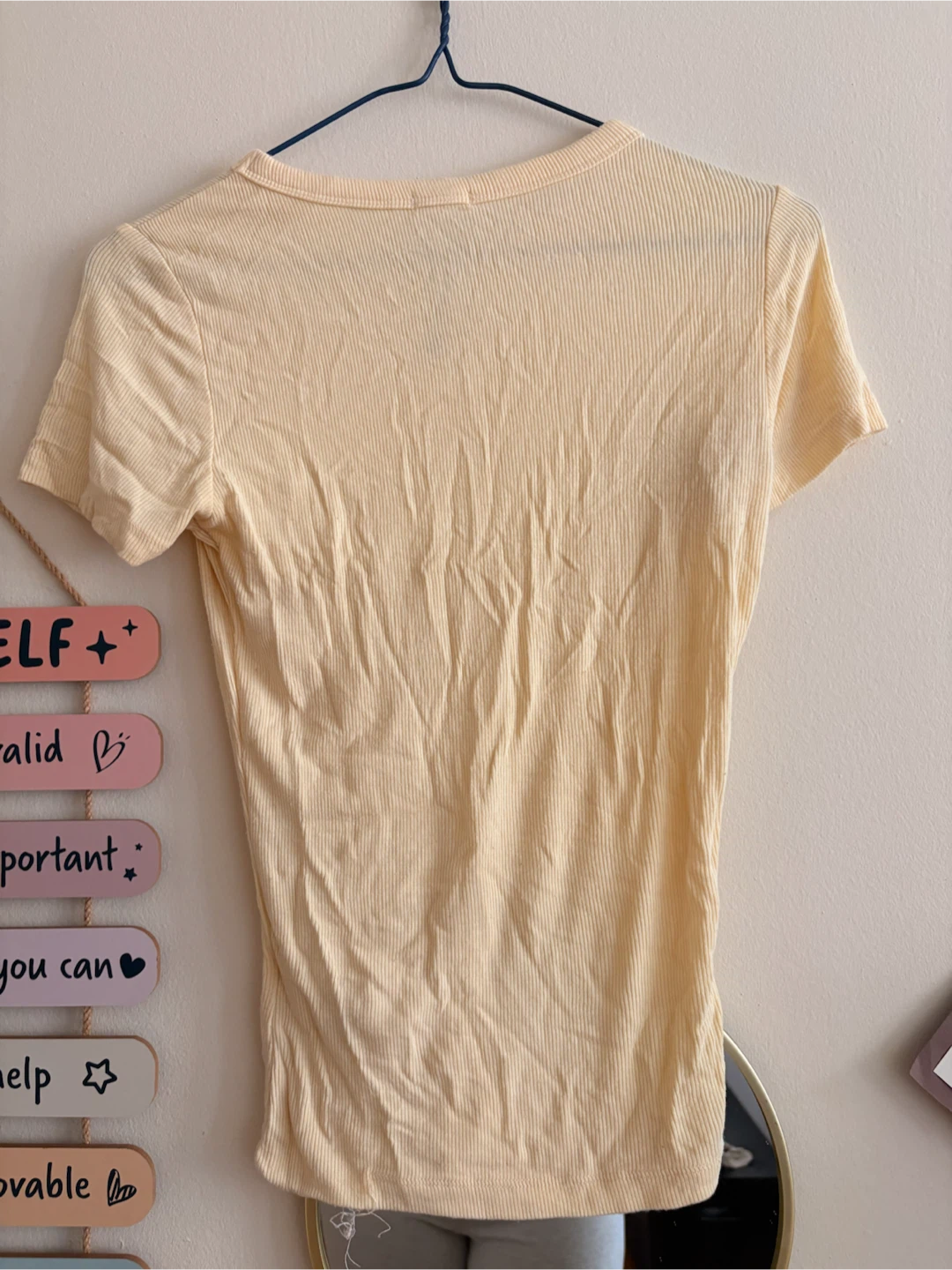 Garage Ribbed T-Shirt - Pale Yellow - TP/XS - photo 4