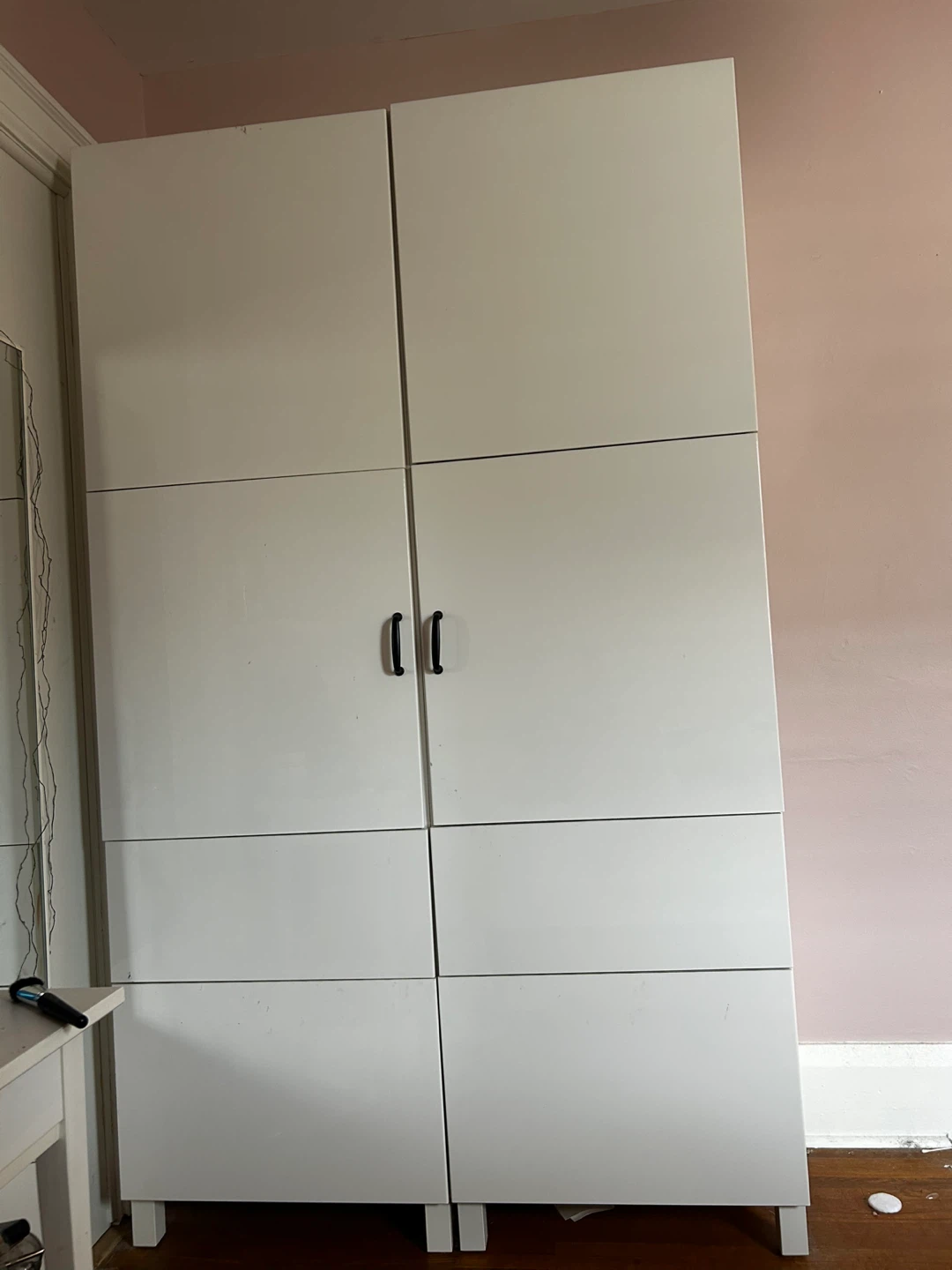 Besta wardrobe with drawers