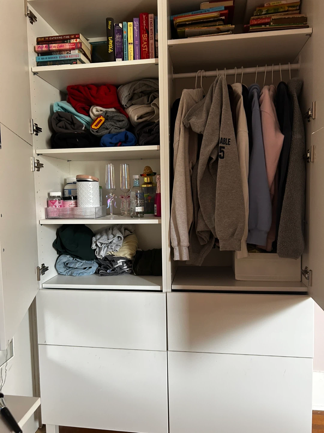 Besta wardrobe with drawers - photo 2