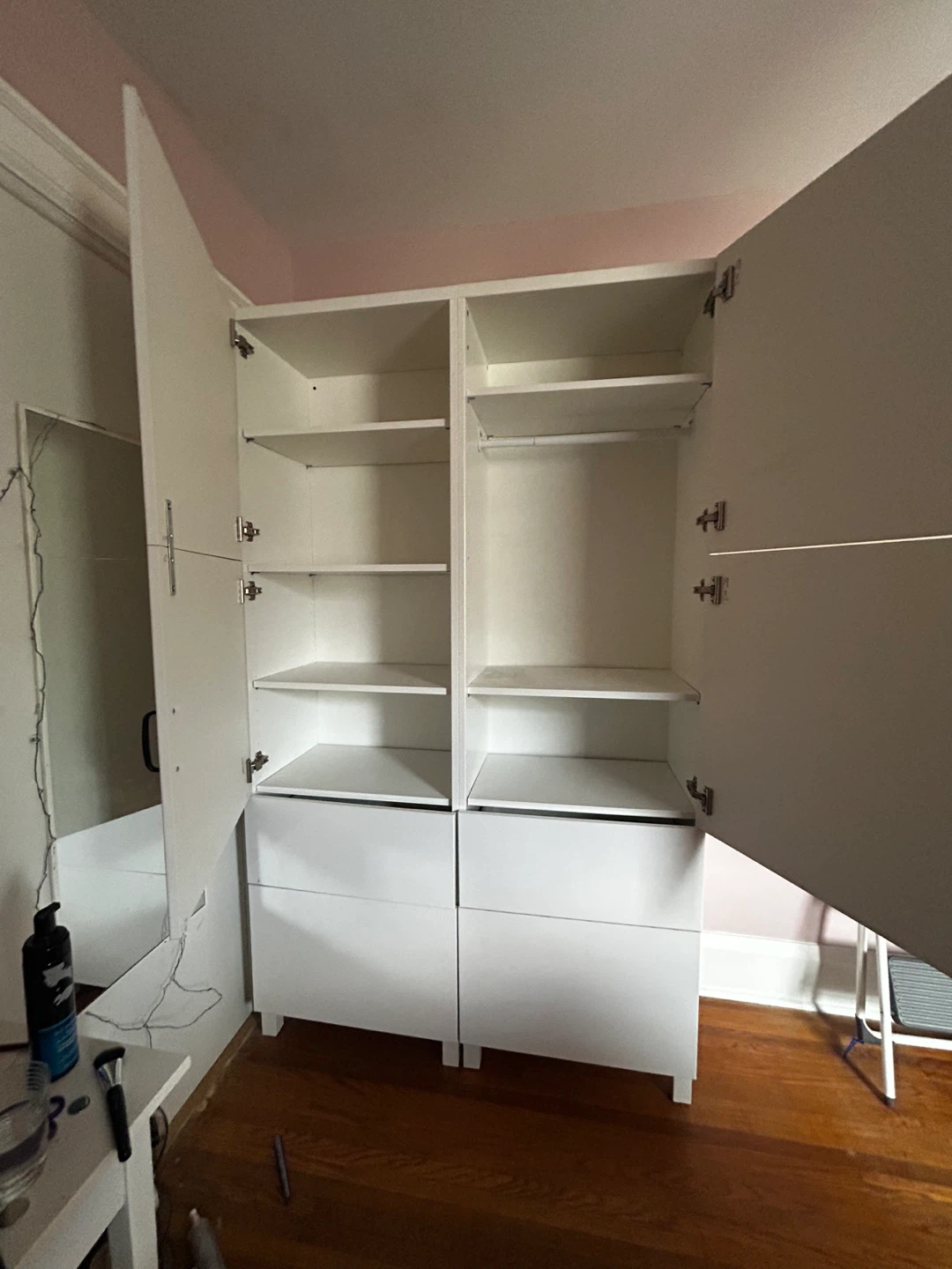 Besta wardrobe with drawers - photo 3