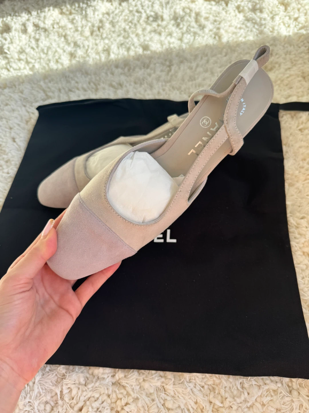 Chanel Suede Slingback Heels - photo 3