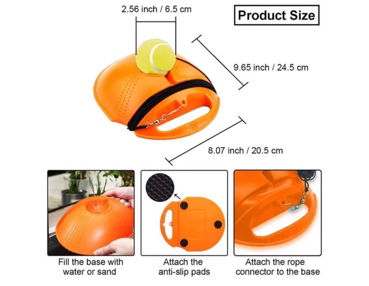Tennis Trainer Rebound Ball, Tennis Ball Trainer, with 3 String - photo 2