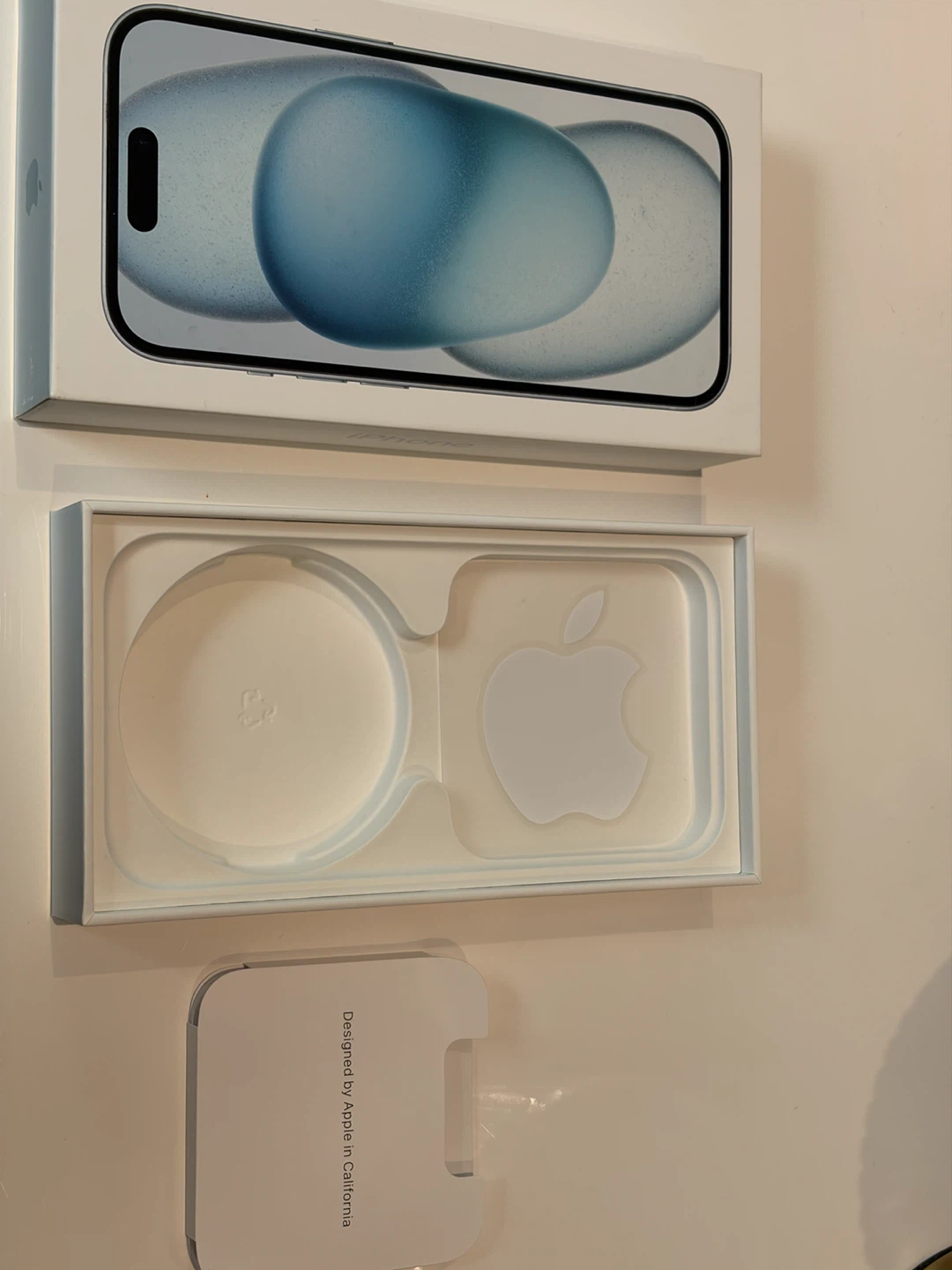 iPhone 15 Box (Light Blue) – Box Only