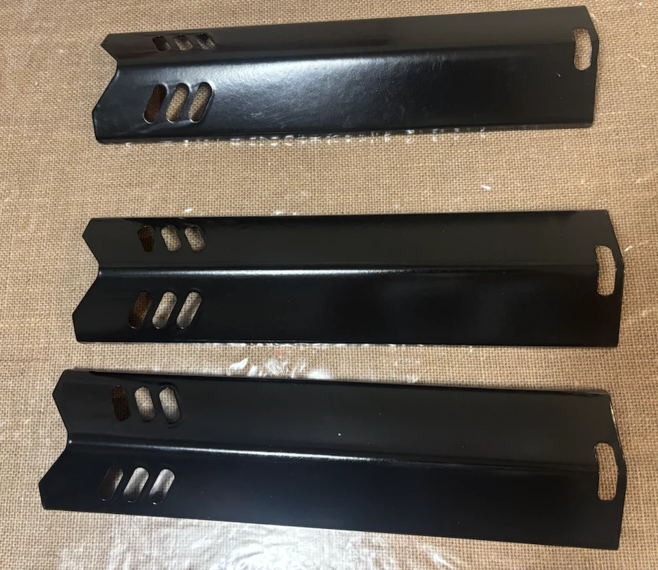 Set of 3 Black Metal Grill Heat Plates - photo 2
