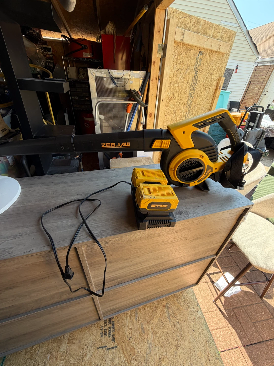 ZEGJAW 40V Cordless Leaf Blower Vacuum
