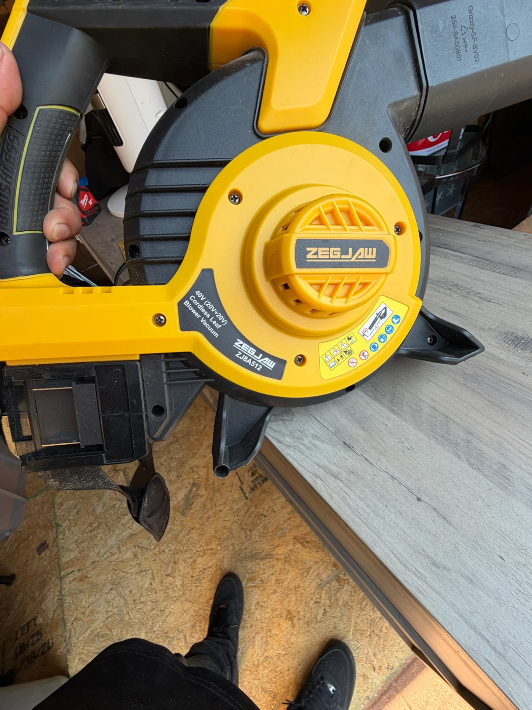 ZEGJAW 40V Cordless Leaf Blower Vacuum - photo 5