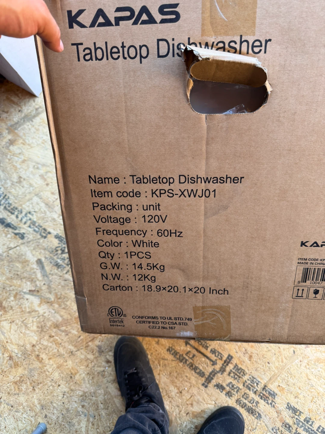 KAPAS Tabletop Dishwasher KPS-XWJ01 - photo 2