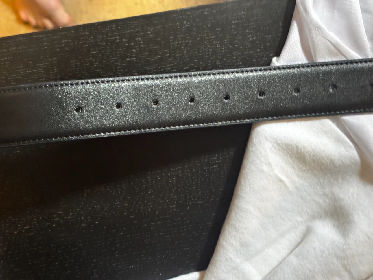 Versace Medusa Buckle Belt - Black Leather - photo 5