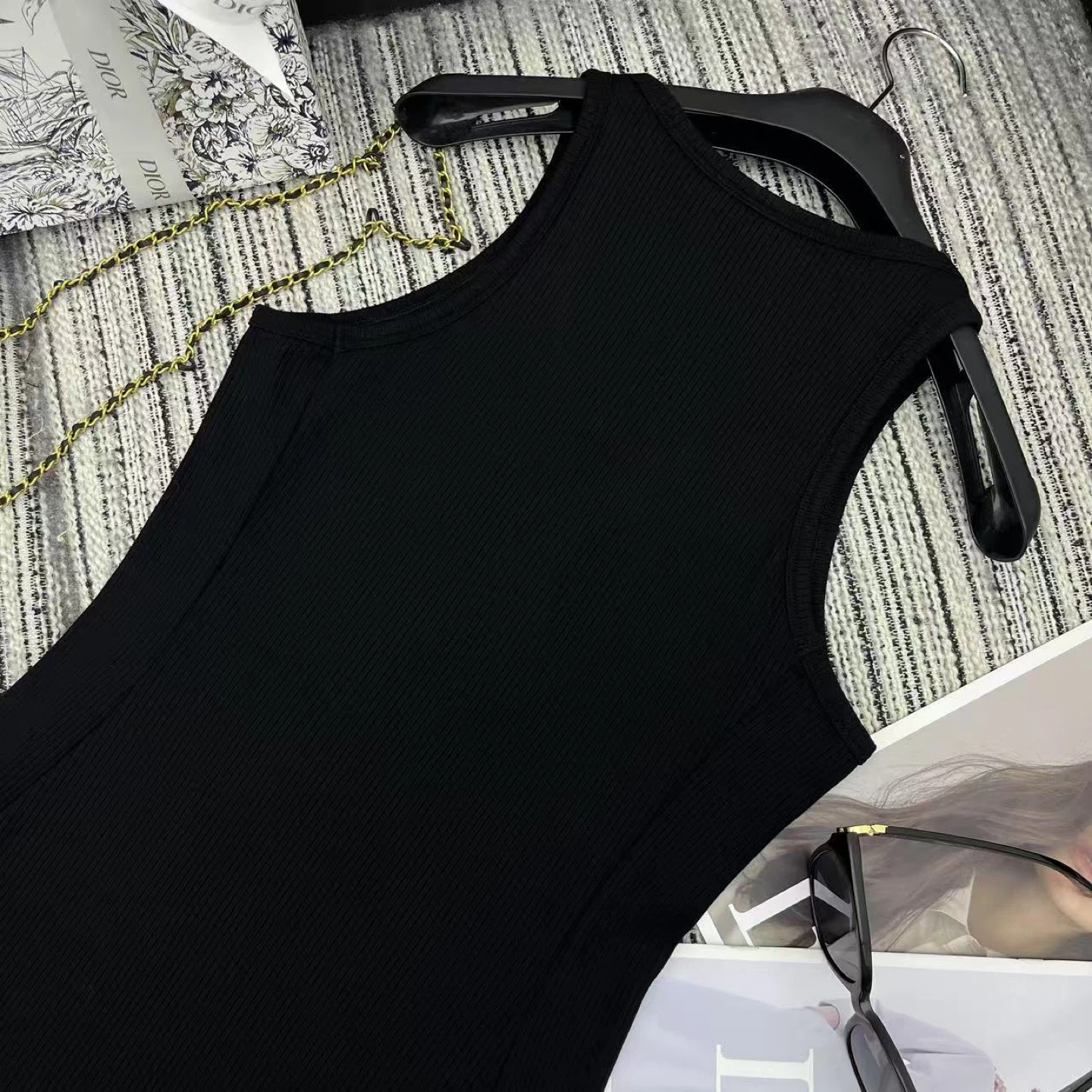 black ribbed tank dress - photo 3