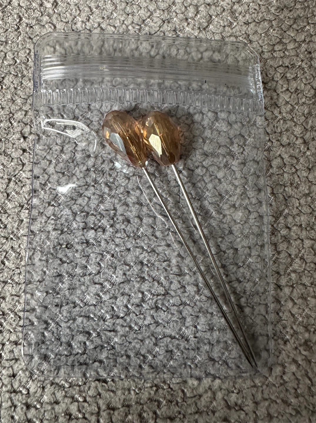 Decorative Beaded Pins (Set of 2)