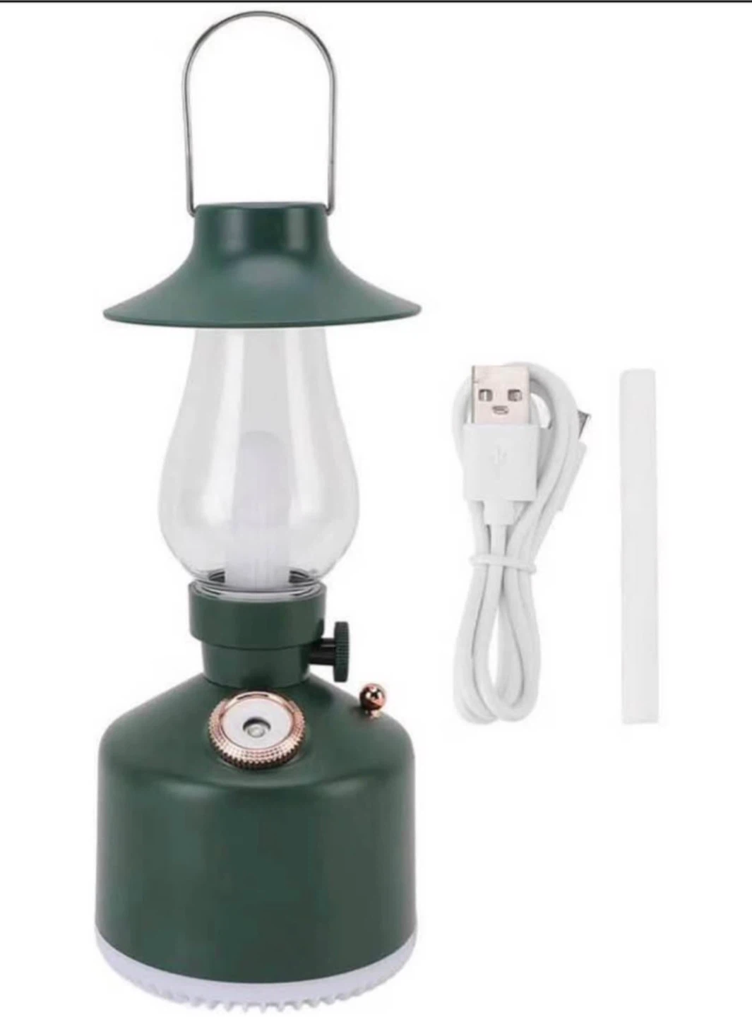 Cool Mist Humidifier Kerosene Lamp Retro Style (Green) - photo 5