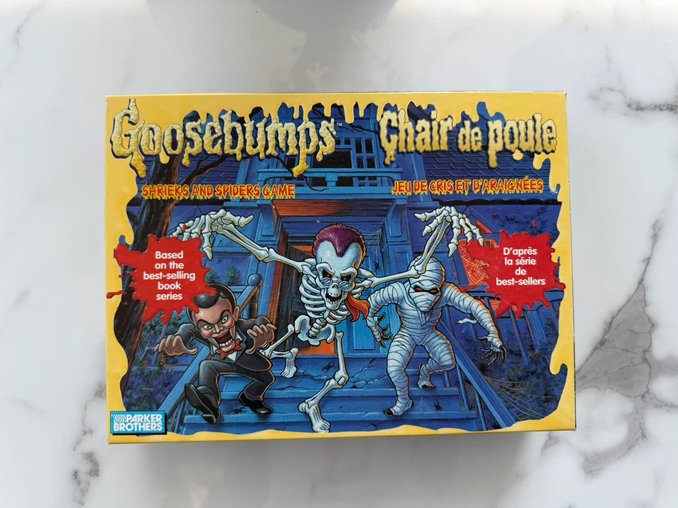 Vintage 90s Goosebumps Shrieks and Spiders Board Game