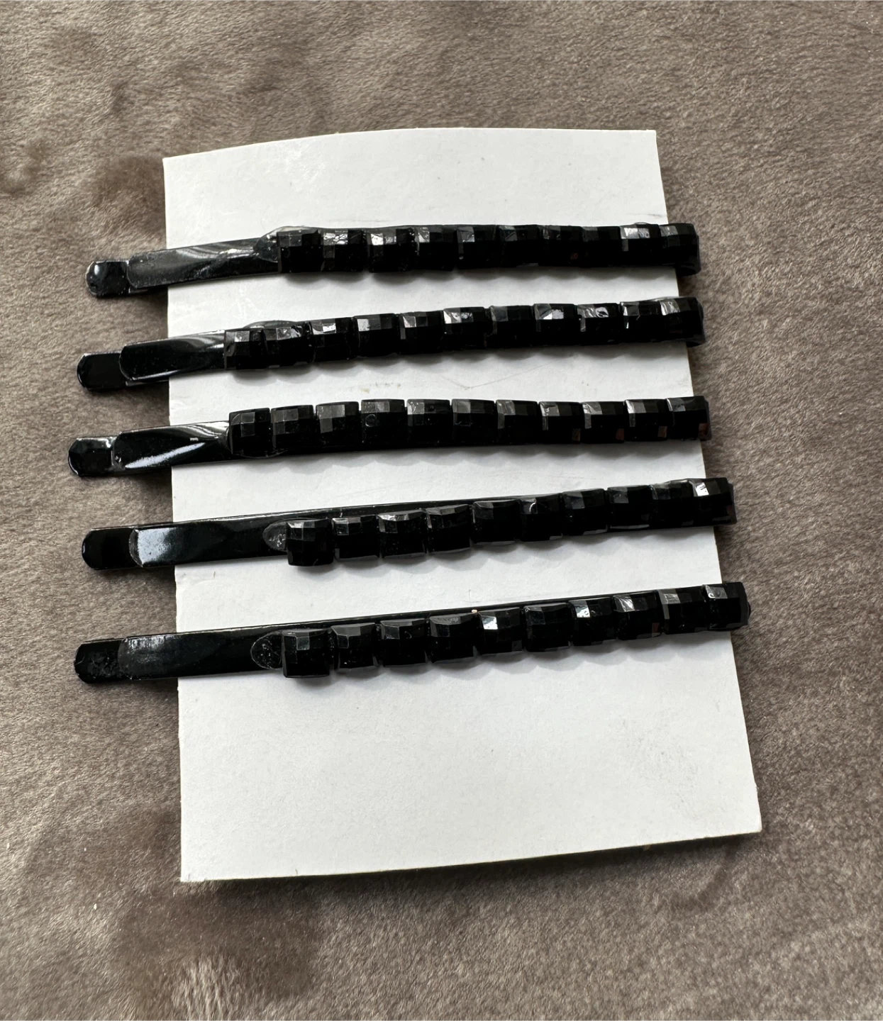 Black Hair clips - Set of 5 - New - $1