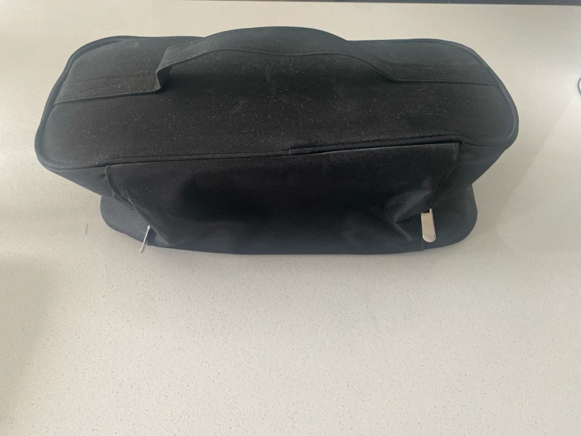 Black Hanging Toiletry Bag with Multiple Compartments - photo 2