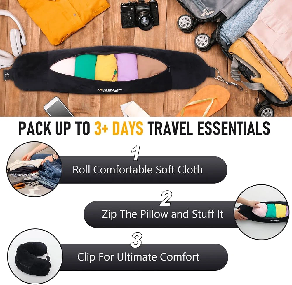 Ez4uvoy Stuffable Travel Neck Pillow and Accessories - photo 2