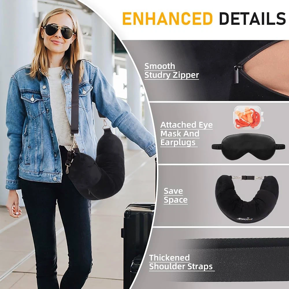 Ez4uvoy Stuffable Travel Neck Pillow and Accessories - photo 4