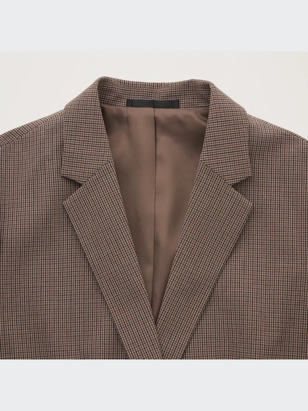 Uniqlo Women’s Plaid Brown Blazer - photo 2