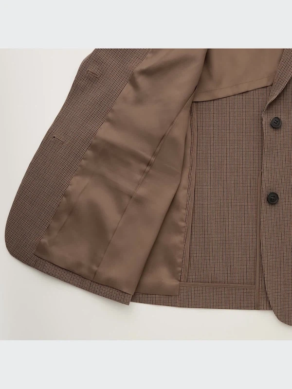 Uniqlo Women’s Plaid Brown Blazer - photo 5