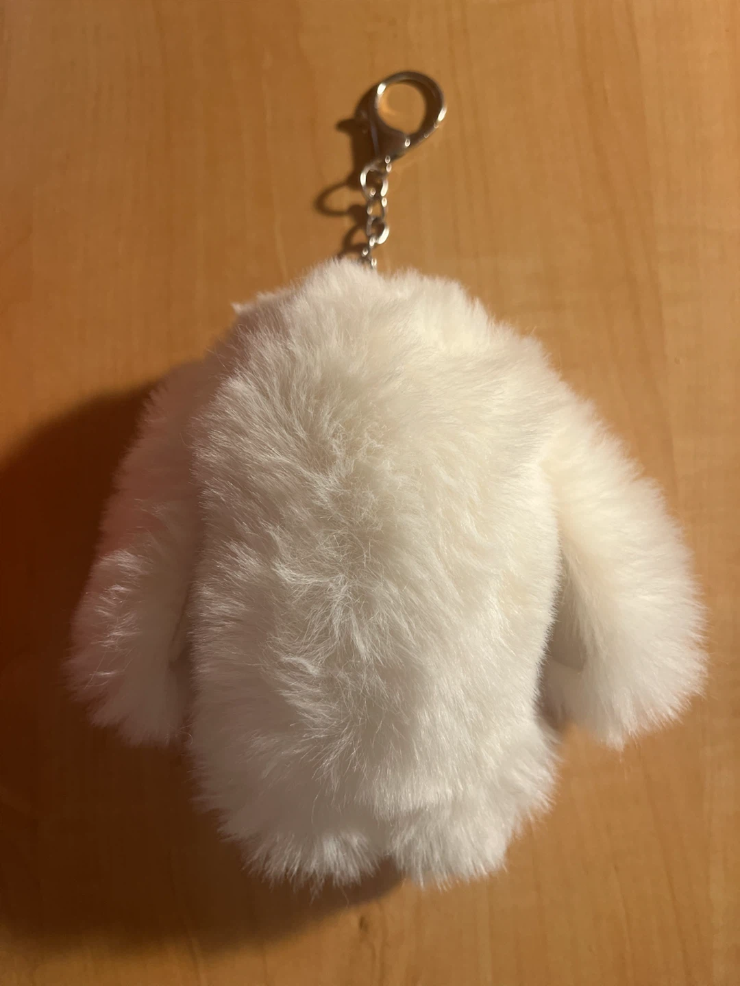 Fluffy White Bunny Key Chain - photo 2