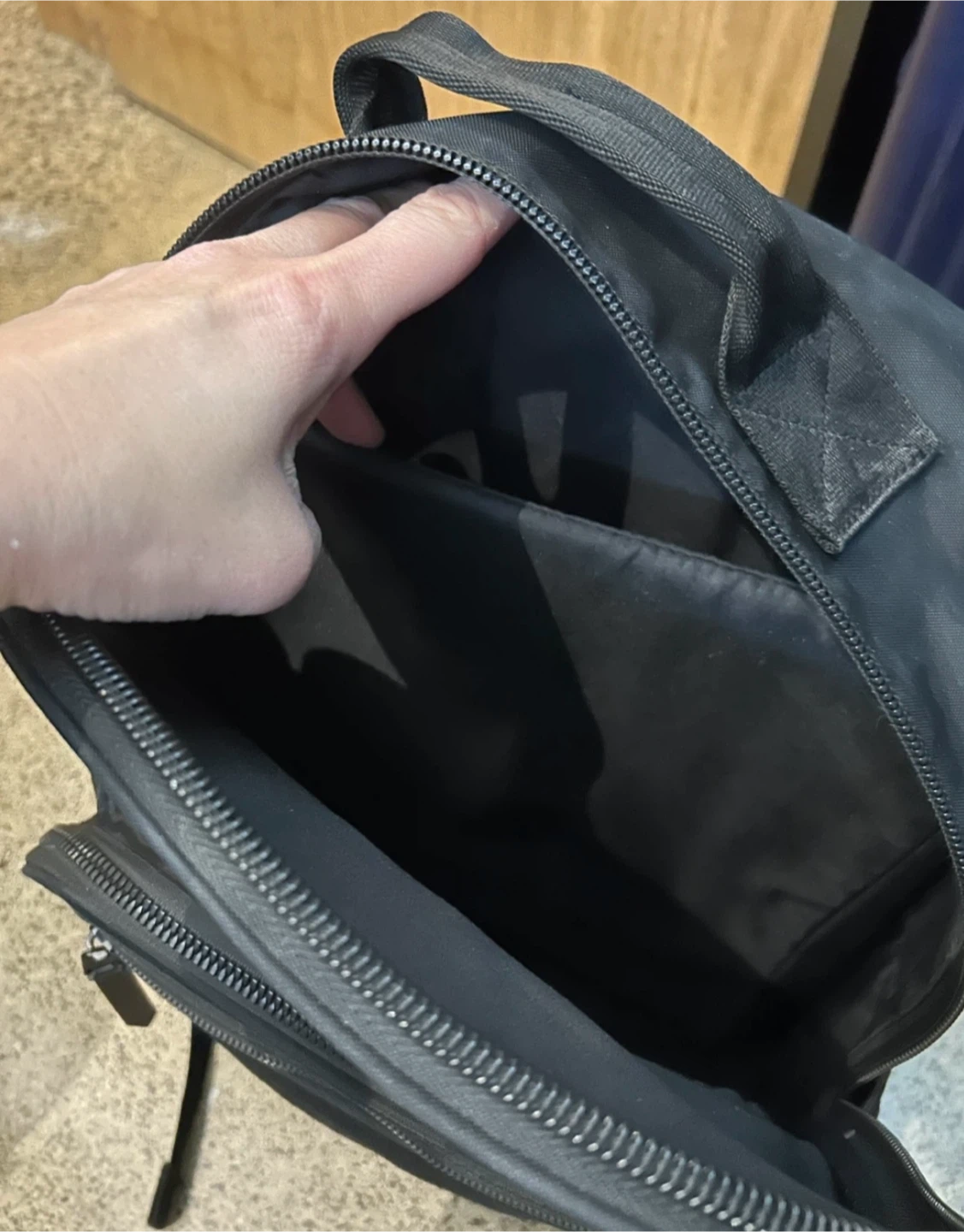 London Auperdry Black Backpack Laptop Back To School Work Bag - photo 3