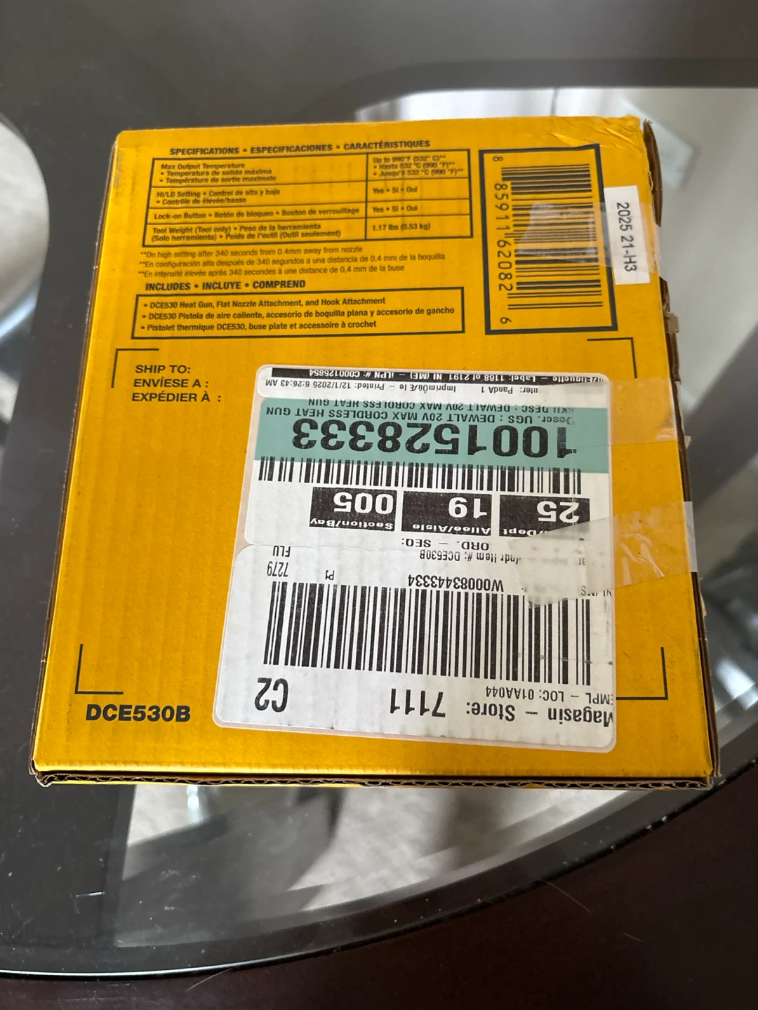DeWalt 20V Max Cordless Heat Gun (DCE530B) - photo 2