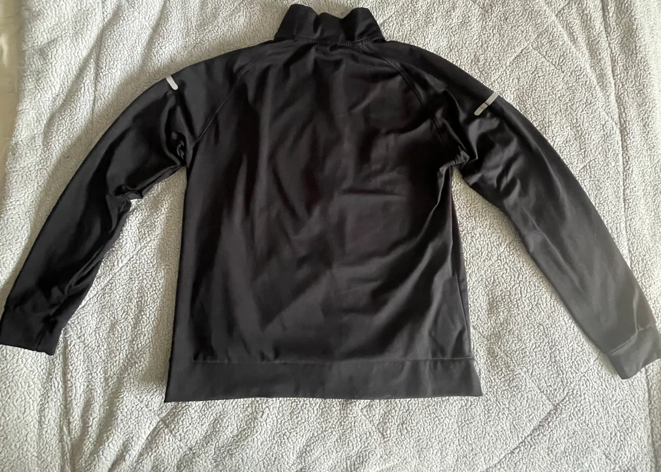 Nike Unisex Black Full-Zip Track Running Jacket - Size M - photo 2