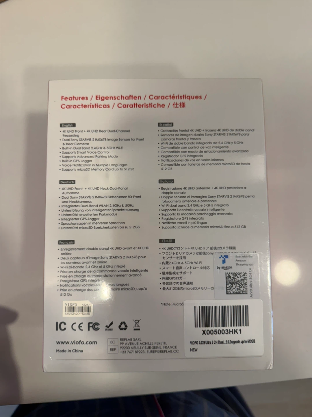 VIOFO A229 Ultra 2CH 4K Dashcam - photo 3
