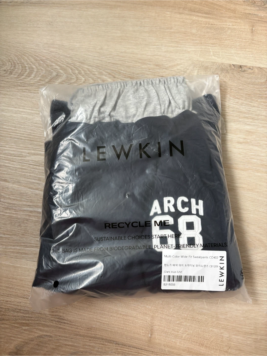 LEWKIN Multi-Color Wide Fit Sweatpants Dark Blue - photo 2