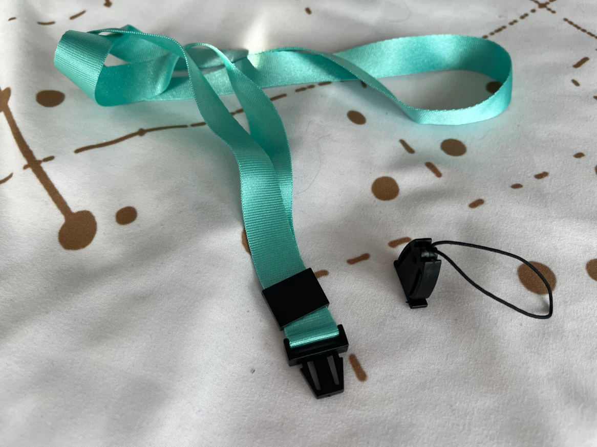 Turquoise Lanyard with Detachable Badge Loop