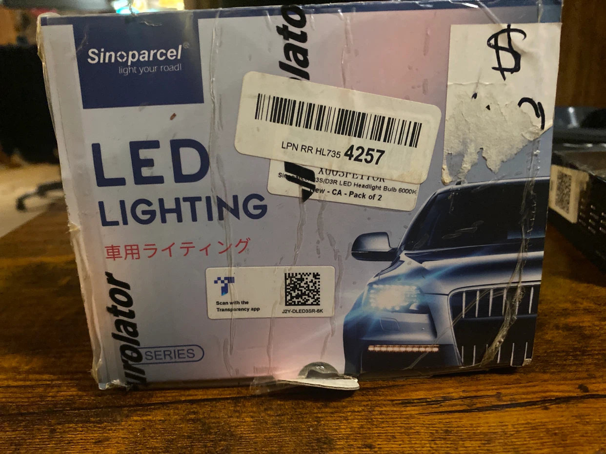 Sinoparcel D3S/D3R LED Headlight Bulbs 6000K - photo 2
