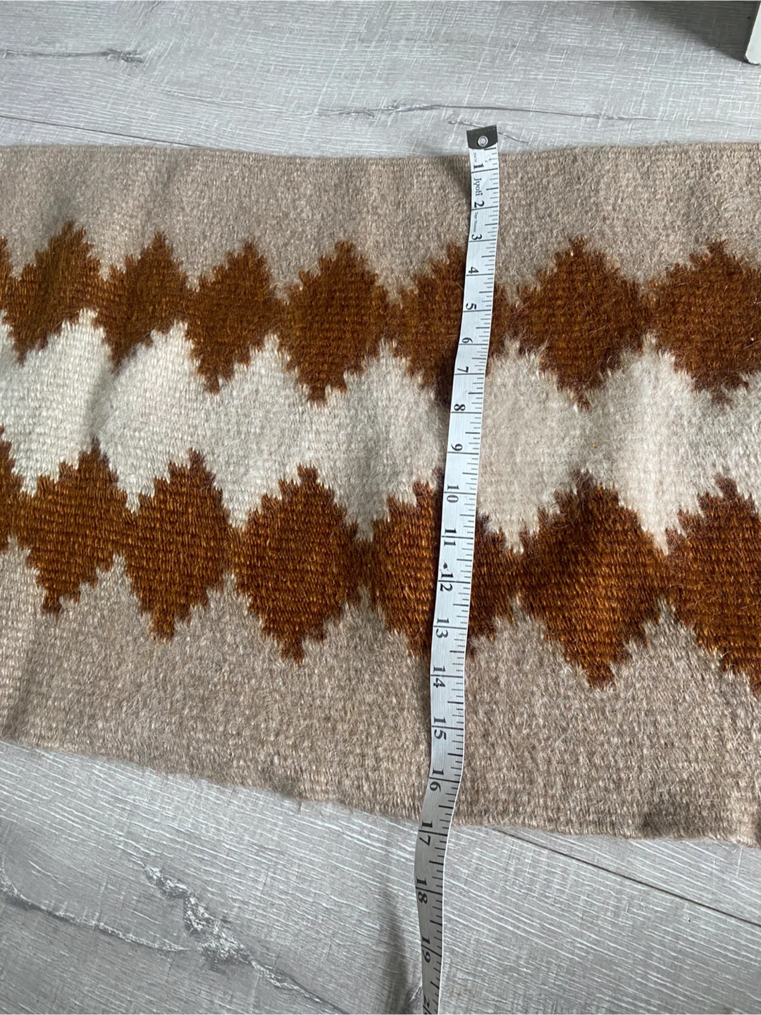 Handwoven Geometric Pattern Runner Rug - photo 5