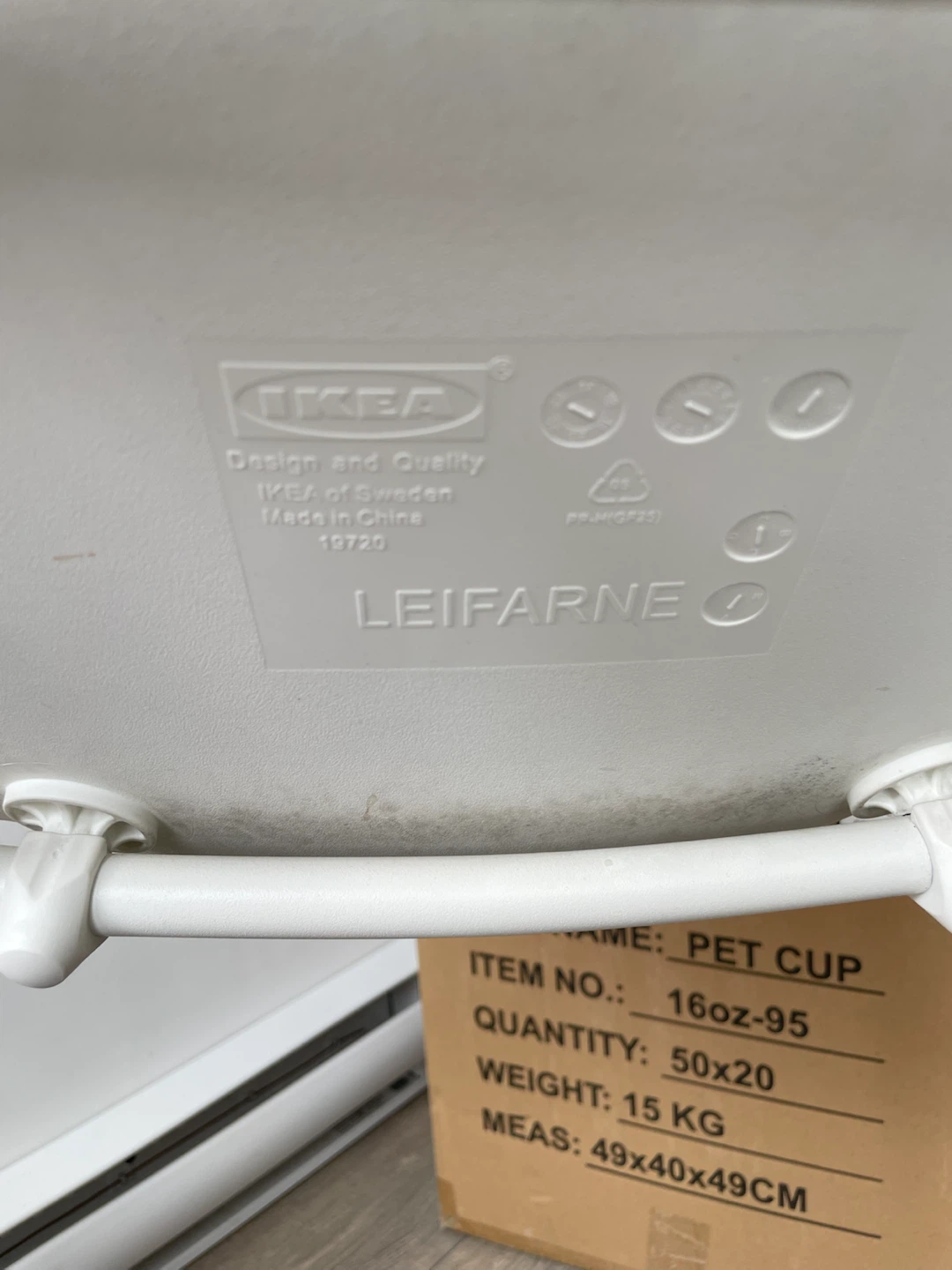IKEA White Table and Chair - photo 4