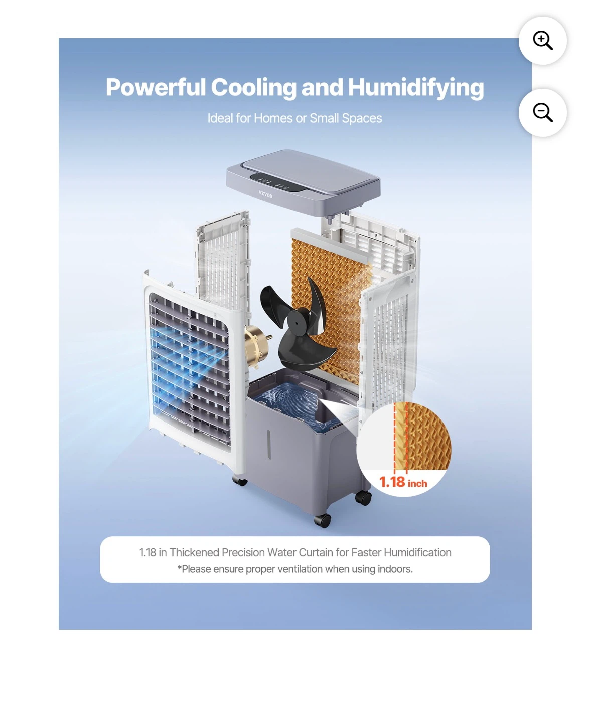 Vevor JH-316Y Portable Air Cooler - photo 4