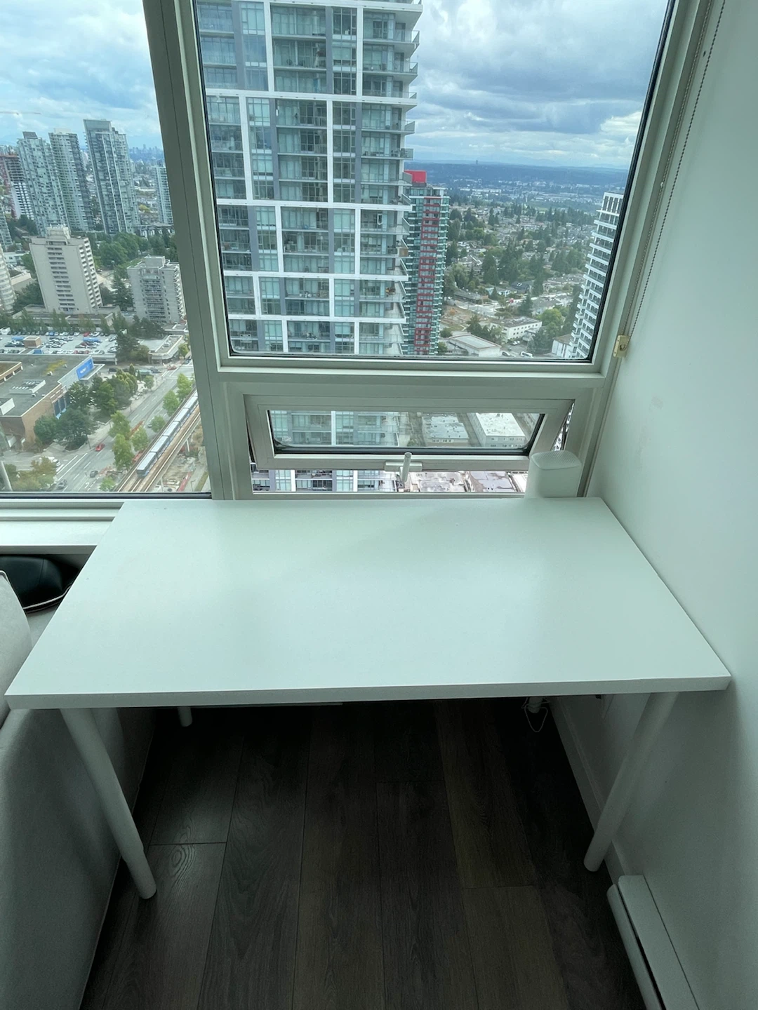 IKEA White Table and Chair - photo 5