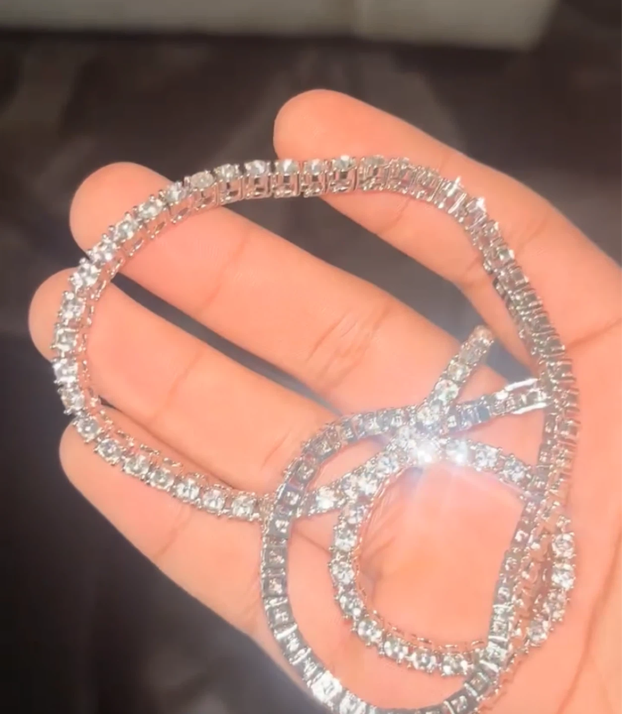 Sparkly Tennis Necklace - photo 2