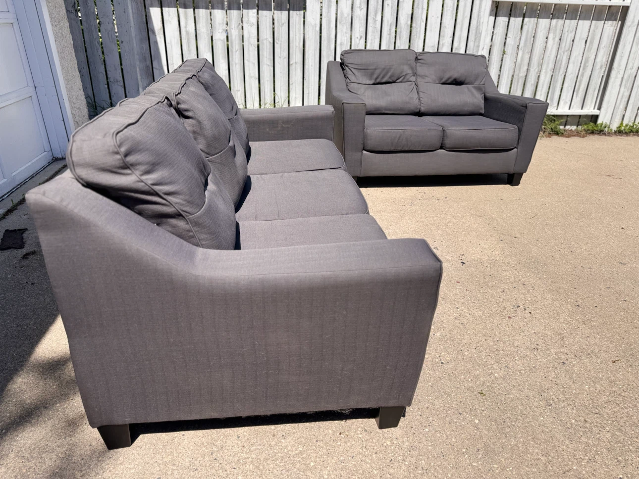 Grey Sofa and Loveseat Set - photo 4