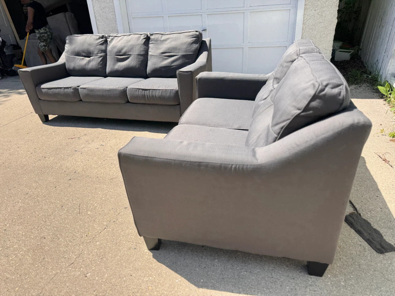 Grey Sofa and Loveseat Set - photo 2
