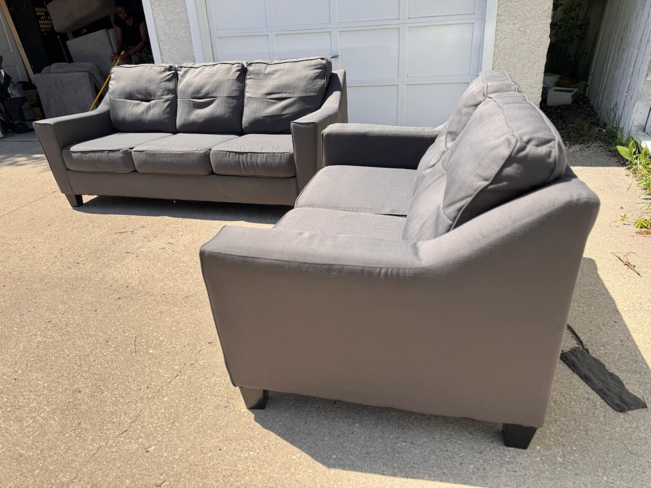 Grey Sofa and Loveseat Set - photo 3