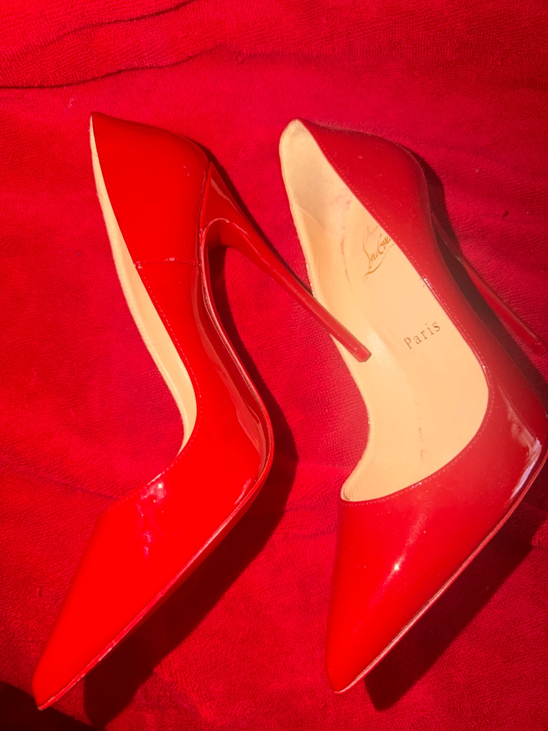 Red Patent Leather Christian Louboutin Heels