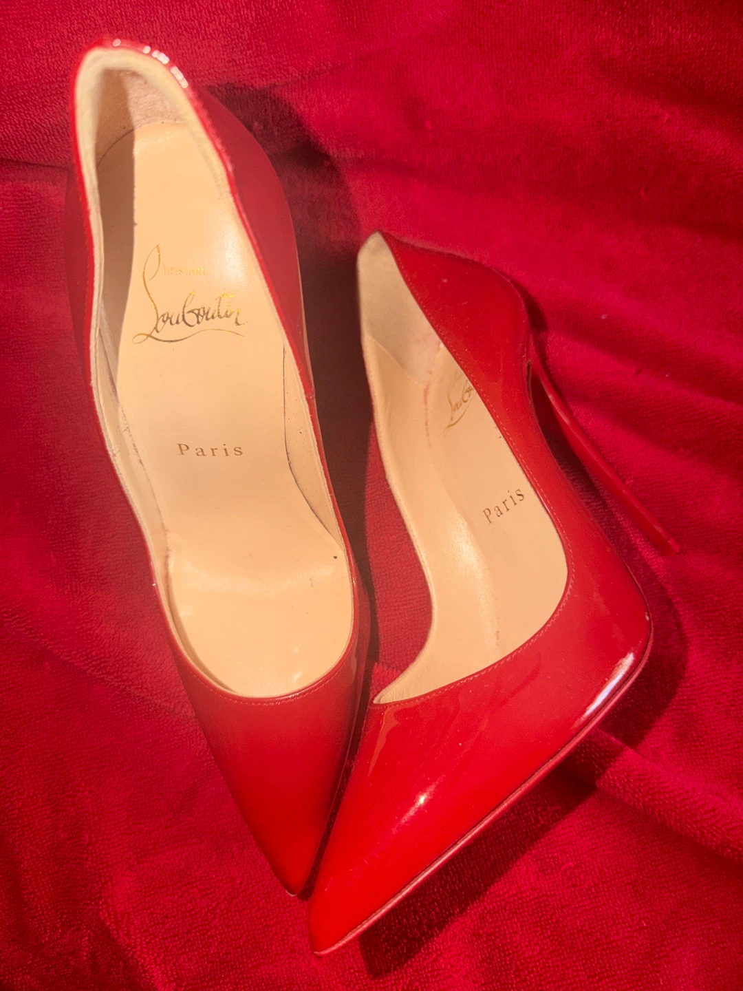 Red Patent Leather Christian Louboutin Heels - photo 2