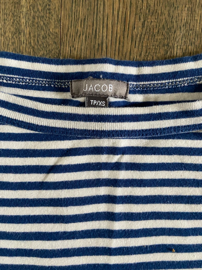 EUC: Vintage Y2K Jacob Nautical Striped Long Sleeve Knit Top XS - photo 3