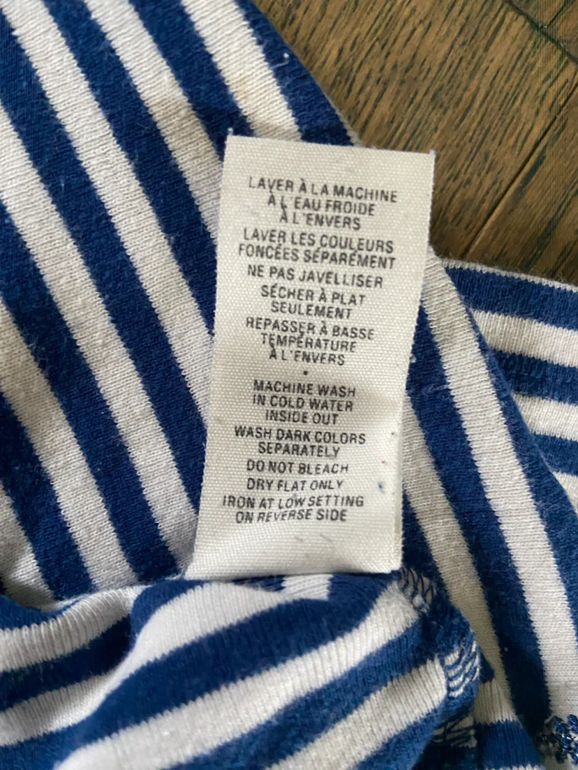 EUC: Vintage Y2K Jacob Nautical Striped Long Sleeve Knit Top XS - photo 5