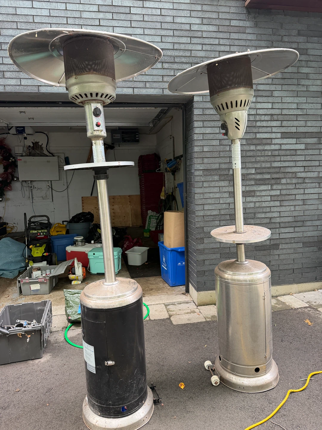 Two Propane Patio Heaters